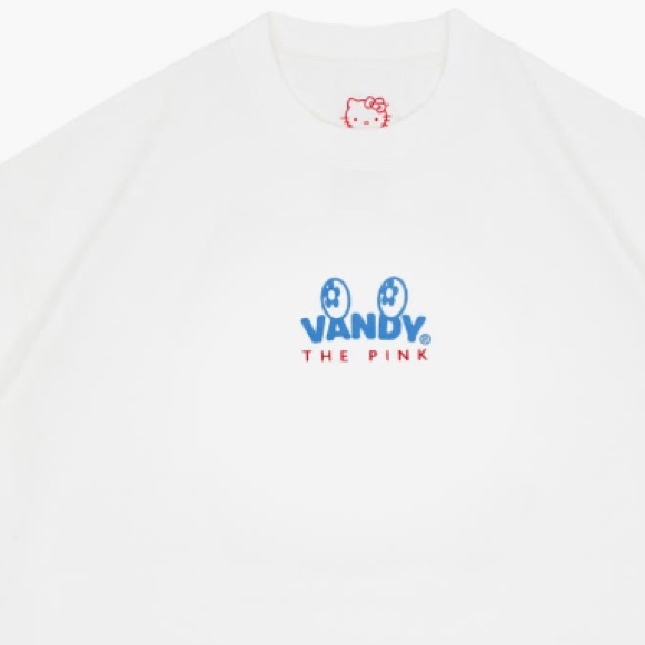 Vandy The Pink X Sanrio Hello Kitty Shop Logo Graphic T-Shirt - Picture 3 of 3